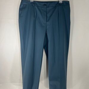 Jones New York 16W Ankle Pant Cotton Faille Slate Blue